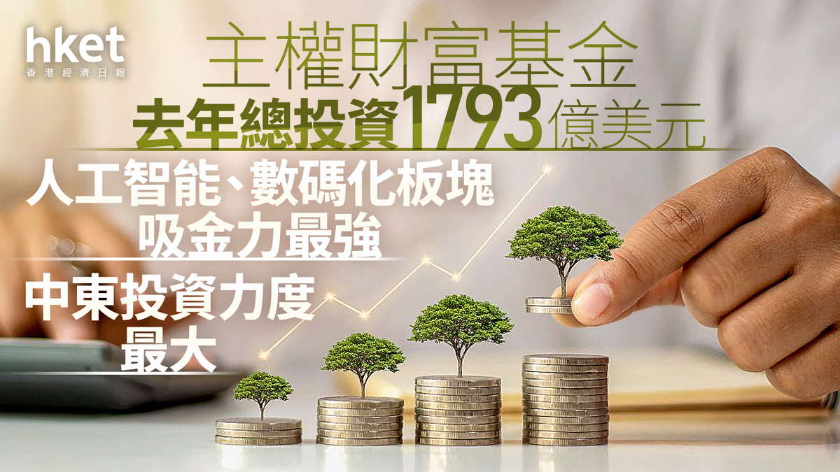 投資｜主權財富基金去年總投資1793億美元人工智能、數碼化板塊吸金力最強中東投資力度最大