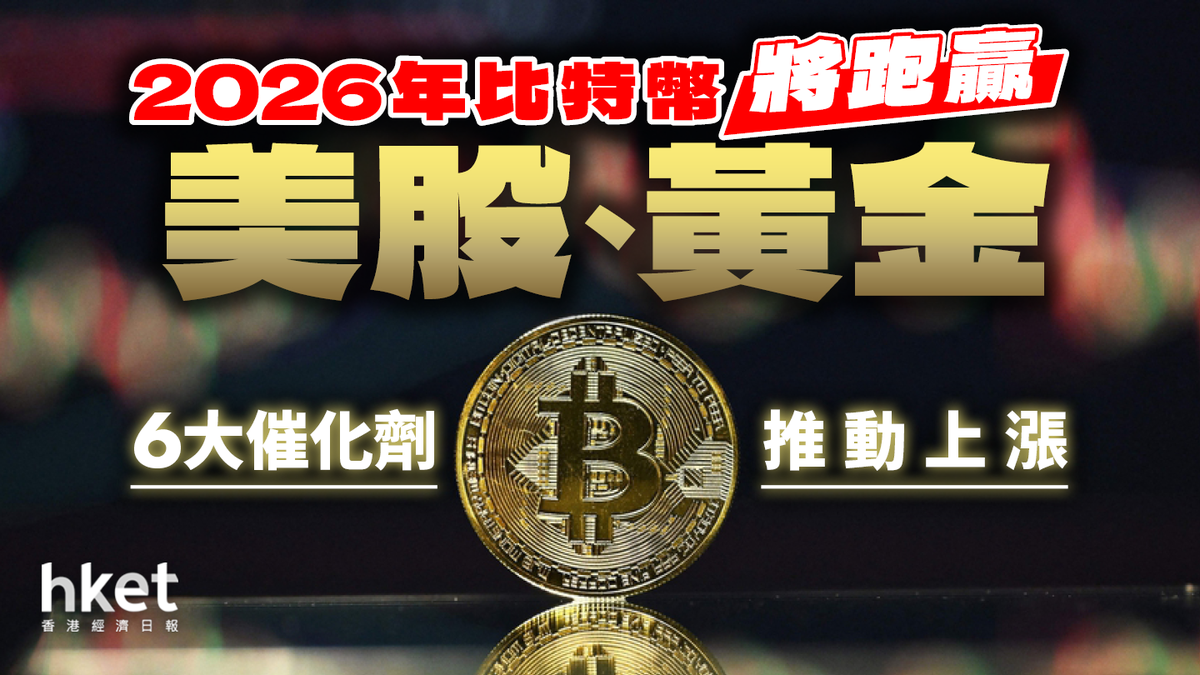 報告：2026年比特幣將跑贏美股、黃金6大催化劑推動上漲