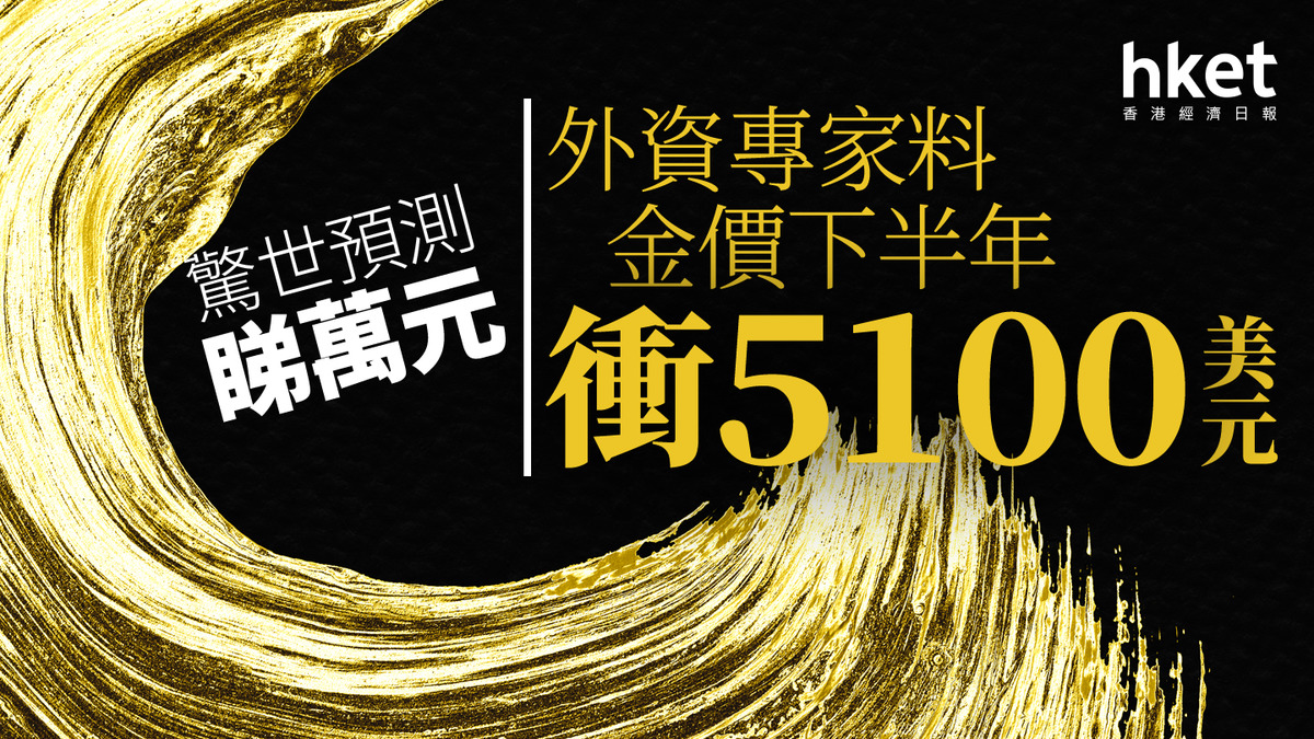 金價走勢｜外資專家料金價下半年衝5100美元分析警示金市6大風險
