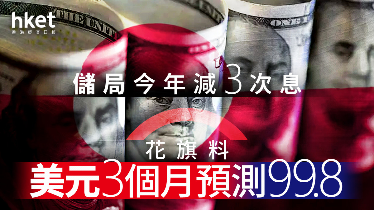 美元走勢｜花旗料美滙指數3個月見99.8 本地專家預期首季在96有支持